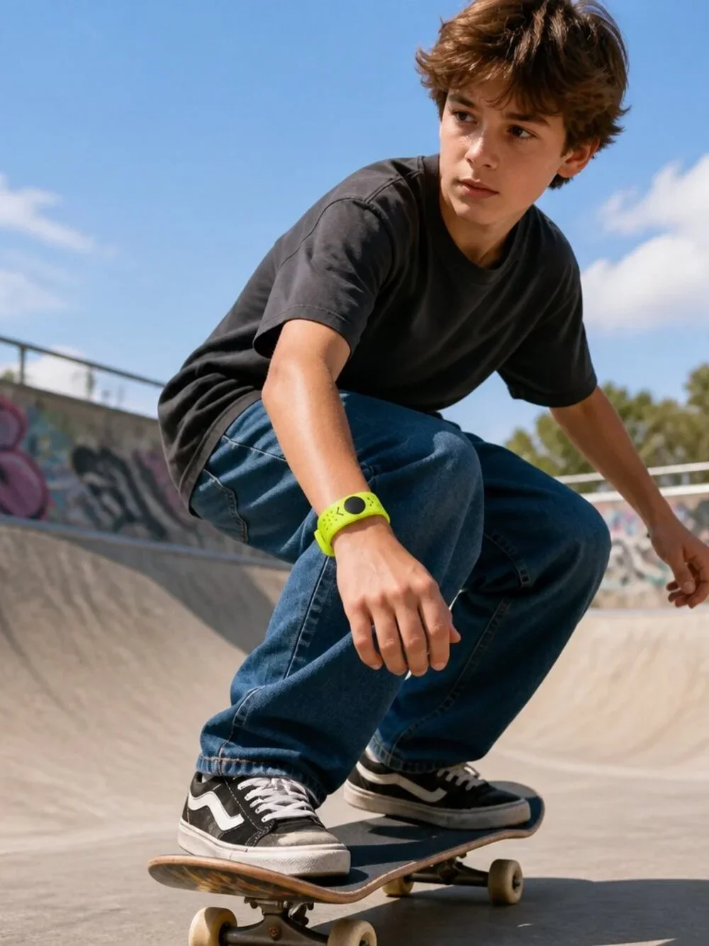 PB Style Silicone Athletic Wristband with 2 Ion Holograms